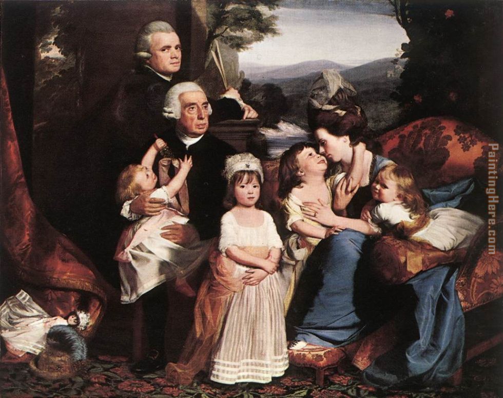 The Copley Family painting - John Singleton Copley The Copley Family art painting